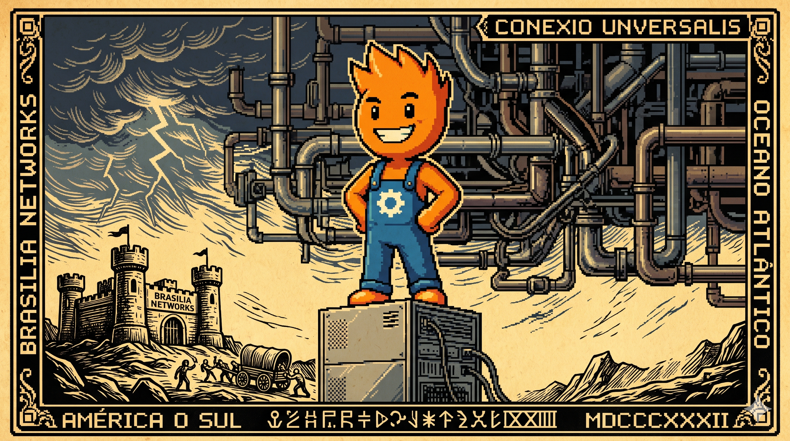 Professor Mascote ignorando tempestade de orquestração